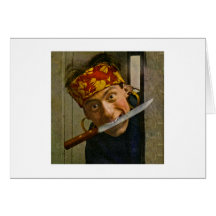 The Villian Vintage Stereoview Greeting Card