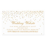 The Vintage Glam Gold Confetti Wedding Collection Business Card