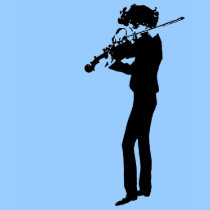 marching band t-shirt: The Violinist