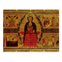 The Virgin and Child Enthroned Post Cards