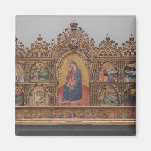 The Virgin and Child with Legendary Scenes Magnets
