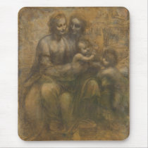 The Virgin and Child with Saint Anne & Saint John Mouse Pad