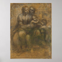 The Virgin and Child with Saint Anne & Saint John Print