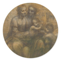 The Virgin and Child with Saint Anne & Saint John Sticker
