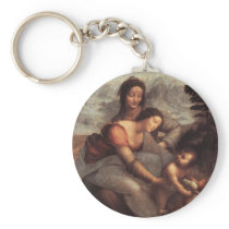 The Virgin and Child with St Anne Keychain
