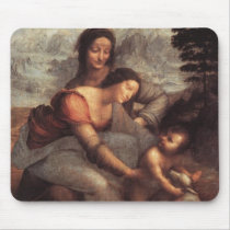 The Virgin and Child with St Anne Mousepads