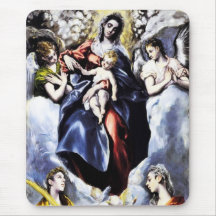 The Virgin and Child with St. Martina Mouse Pad