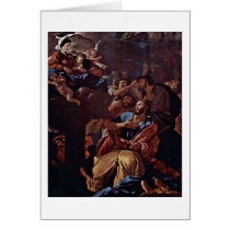 The Virgin Appears To St.James By Nicolas Poussin Greeting Card