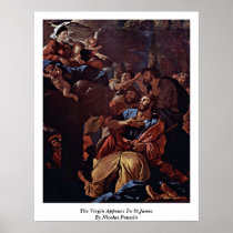The Virgin Appears To St.James By Nicolas Poussin Posters