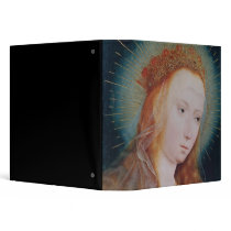 The Virgin at Prayer 3 Ring Binders