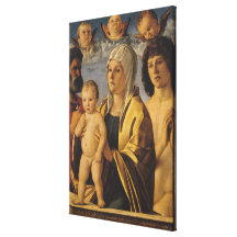 The Virgin & Child with St. Peter & St. Stretched Canvas Prints