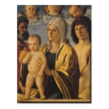 The Virgin & Child with St. Peter & St. Post Card