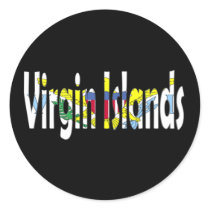 The Virgin Islands Round Sticker