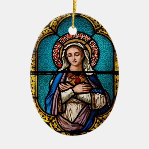 The Virgin Mary Ceramic Ornament | Zazzle