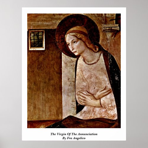 The Virgin Of The Annunciation By Fra Angelico Print