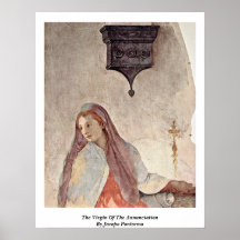 The Virgin Of The Annunciation By Jacopo Pontormo Print