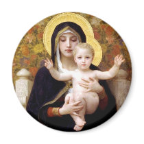 The Virgin of the Lillies magnets by CatholicPostage The Virgin of the Lillies magnets
