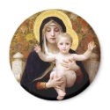 The Virgin of the Lillies magnets