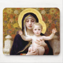 The Virgin of the Lillies mousepads
