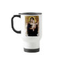 The Virgin of the Lillies Travel Mug w/Prayer