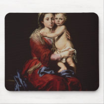 The Virgin of the Rosary, c.1650 Mousepad