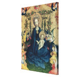 The Virgin of the Rose Bush Stretched Canvas Print