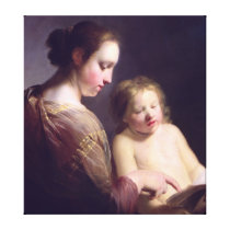 The Virgin Teaching the Infant Christ to Read canvas prints
