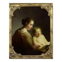 The Virgin Teaching the Infant Christ to Read posters