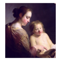 The Virgin Teaching the Infant Christ to Read posters