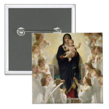 The Virgin with Angels, 1900 Buttons