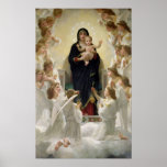 The Virgin with Angels, 1900 Print