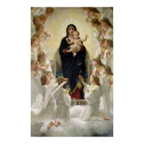The Virgin with Angels, 1900 posters
