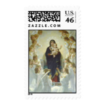 The Virgin With Angels postage