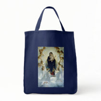 The Virgin With Angels, William Bouguereau Tote Bag