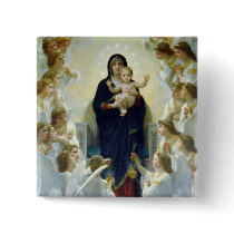 The Virgin With Angels, William Bouguereau Pin