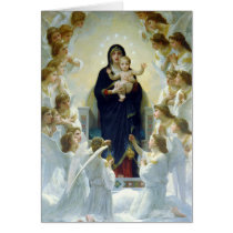 The Virgin With Angels, William Bouguereau Greeting Cards