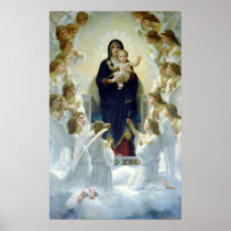 The Virgin With Angels, William Bouguereau Print