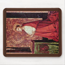 The Vision Of Peter Of Luxembourg By Meister Der P Mousepads