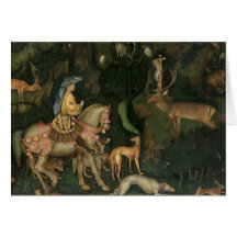 The Vision of St. Eustachius, c.1438-42 Greeting Cards