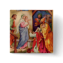 The Visit of the Wise-Men buttons by wesleyowns The Visit of the Wise-Men buttons