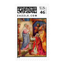 The Visit of the Wisemen Religious Christmas Stamp