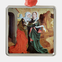 The Visitation, c.1460 Christmas Tree Ornaments