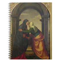 The Visitation of St. Elizabeth to the Virgin Mary Spiral Notebooks