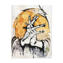 artsprojekt, watercolors, art, cards, postcards, prints, inks, hands, face, praying, plastic art, drawing ink, work of art, magnetic ink, writing ink, graphic art, printer's ink, written communication, lettercard, mailing-card, written language, indelible ink, punched card, hollerith card, meat hooks, physiognomy, water-color, wash drawing, phiz, moratorium, water-colour, time lag, fine art, commercial art, cyberart, artificial flower, external body part, black and white, printing ink, clenched fist, Postcard with custom graphic design