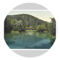 The Waldsee, Freiburg, Baden, Germany rare Photoch Round Sticker