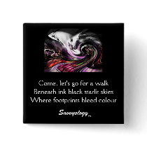 The Walk Poetry Button by savvyology The Walk Poetry Button