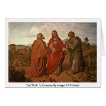 The Walk To Emmaus By Joseph Of Fuhrich Greeting Card