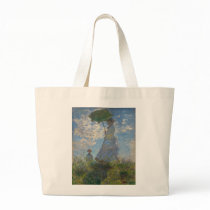 The Walk, Woman with a Parasol (1875) Canvas Bags