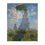 The Walk, Woman with a Parasol (1875) Post Card