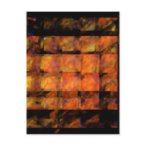 The Wall Abstract Art Postcard